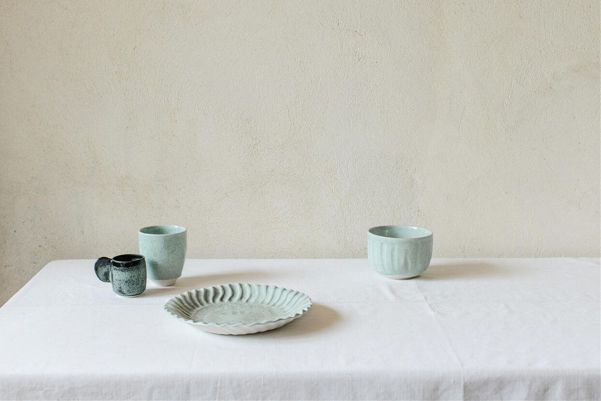 DASHI DEEP PLATE L DASHI CELADON - JARS