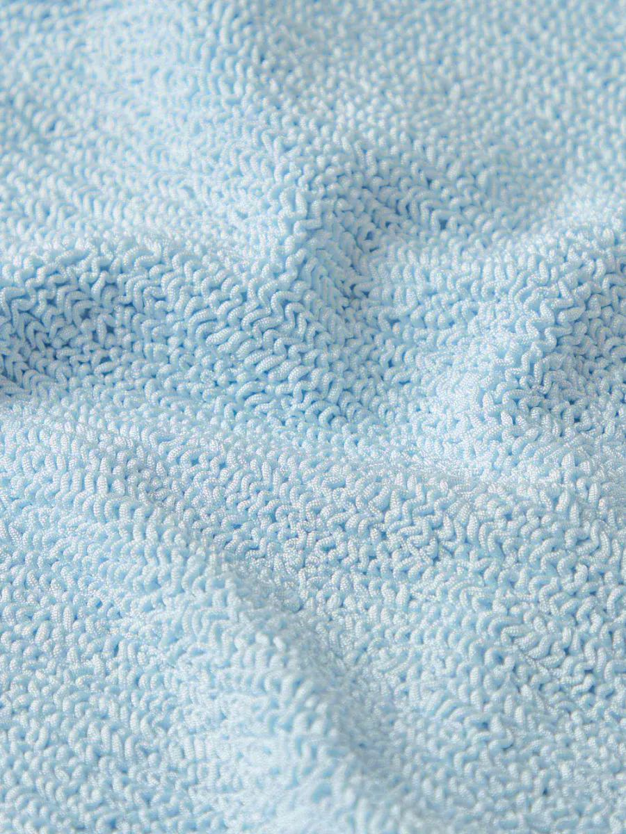 Square Neck Swim Metallic Ice Blue - Hunza G