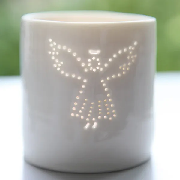 Hovedbilde Angel mini porcelain tealight holder - Luna ...