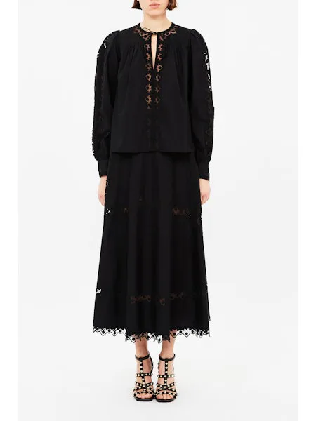 Hovedbilde Kady Long Sleeve Blouse - Black - Ulla Johnson