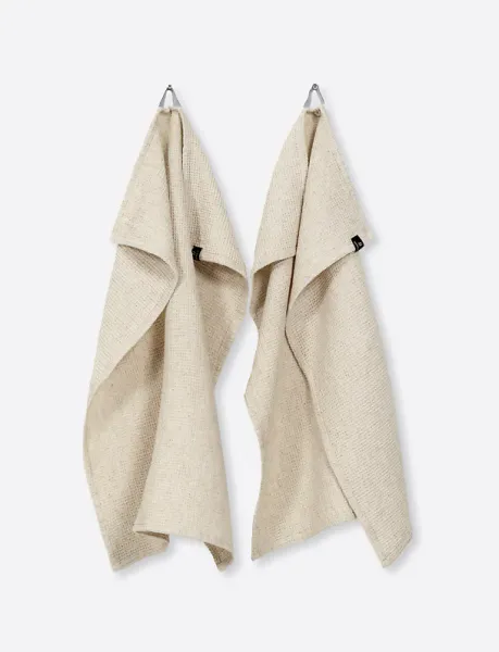 Hovedbilde HETTY KITCHEN TOWEL OATMEAL 2 PACK- HIMLA 