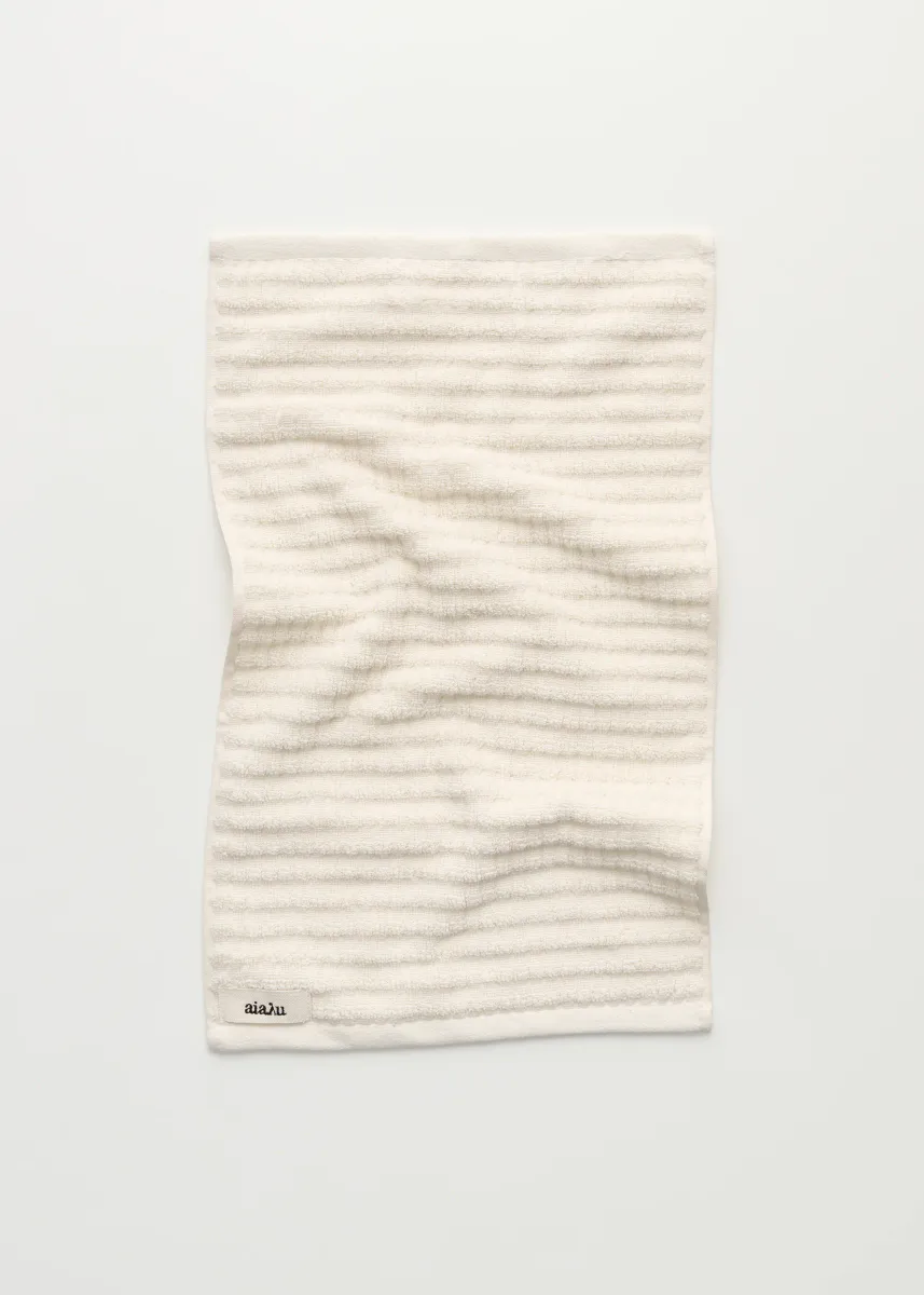 Cotton senshu guest towel - 30x50 - Pure ecru - Aiayu