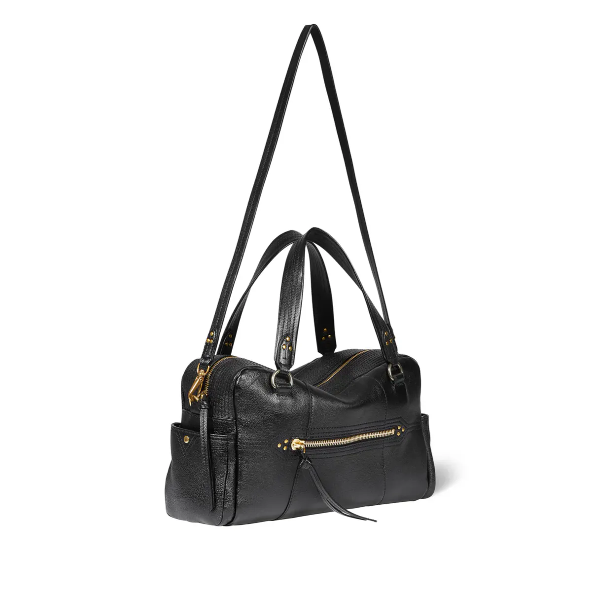 Lucky Bowling Bag - Noir/Brass - Jerome Dreyfuss