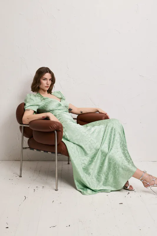 LESLIE JACQUARD MINT - PIA TJELTA 