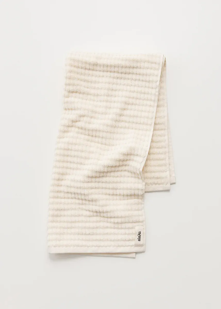Cotton senshu towel - 50x90- Pure ecru - Aiayu
