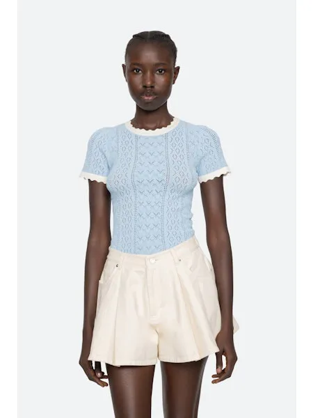Hovedbilde Georgia Top Blue /creme -  Sea new york 