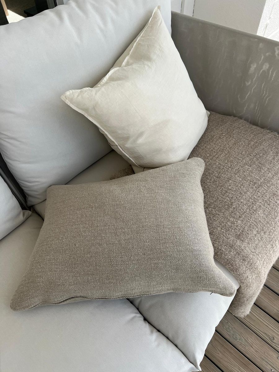 Pute Massai 50x50 lin - Flax - Home spirit