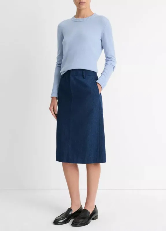 Skjørt - Jeans - Indigo - Vince 