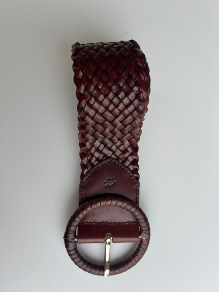 Hovedbilde Belte flettet skinn 5 cm  - Bruciato - 90 cm ...